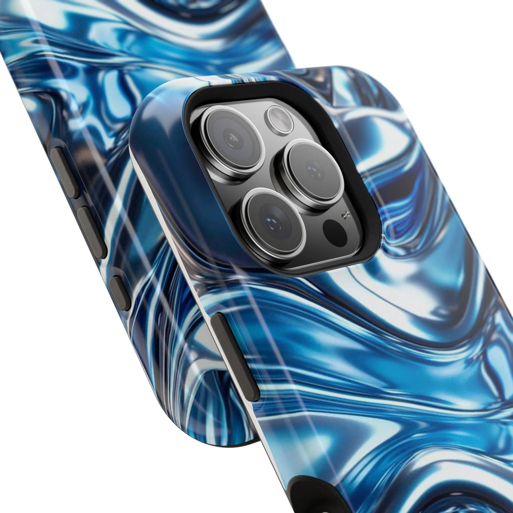 Blue holographic case