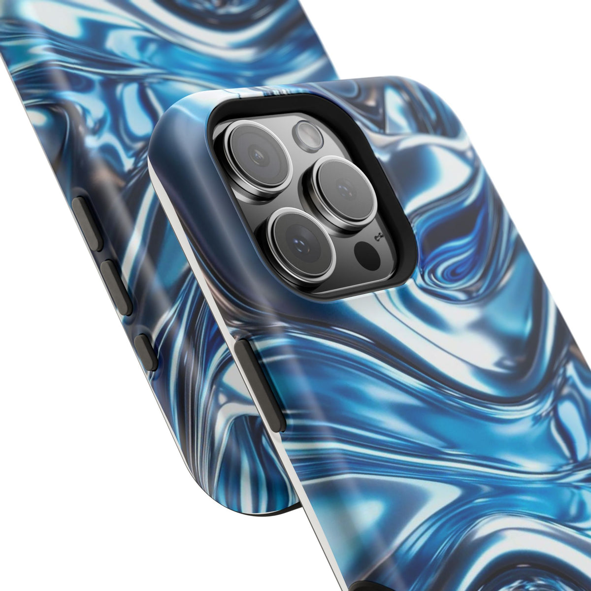 Blue holographic case