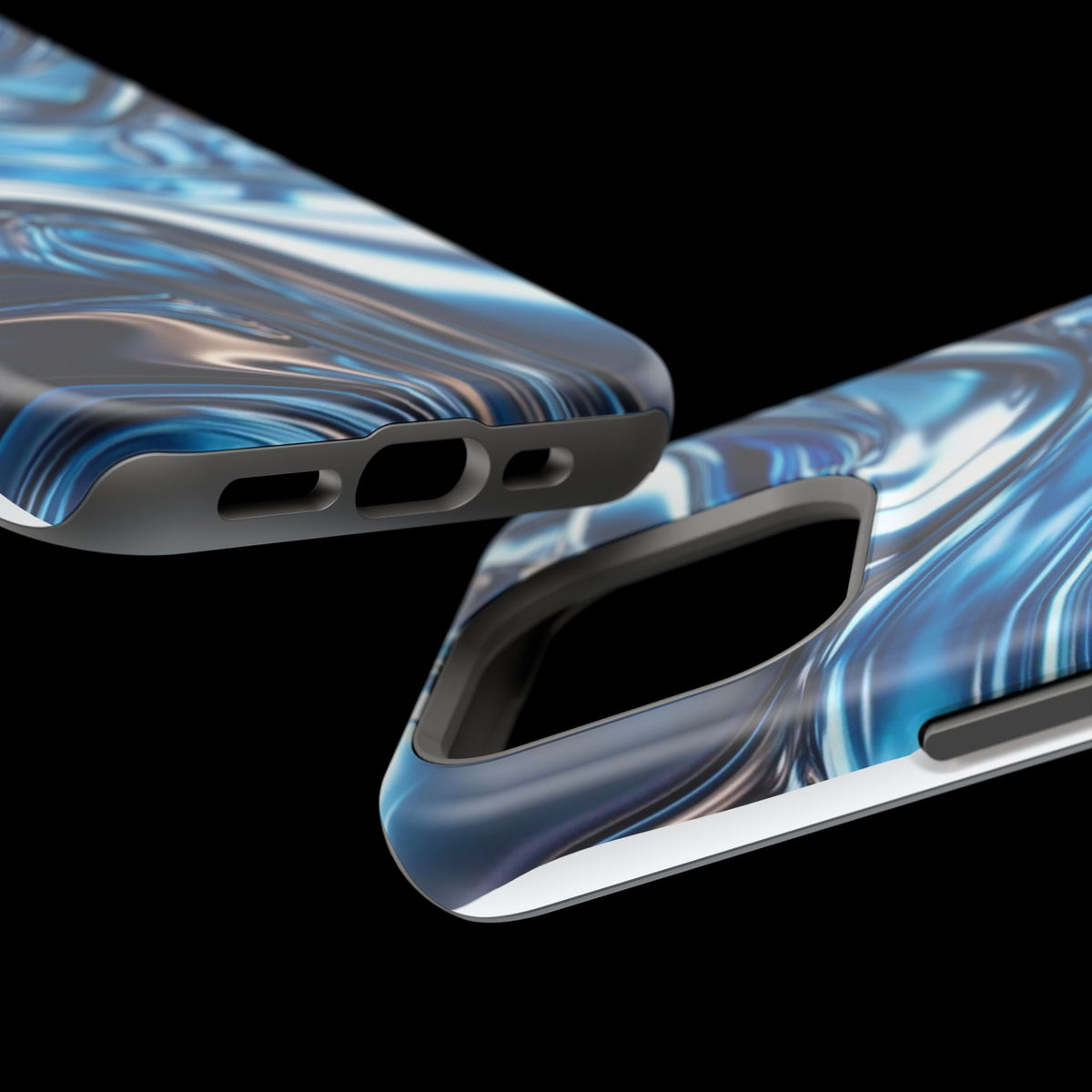 Blue holographic case