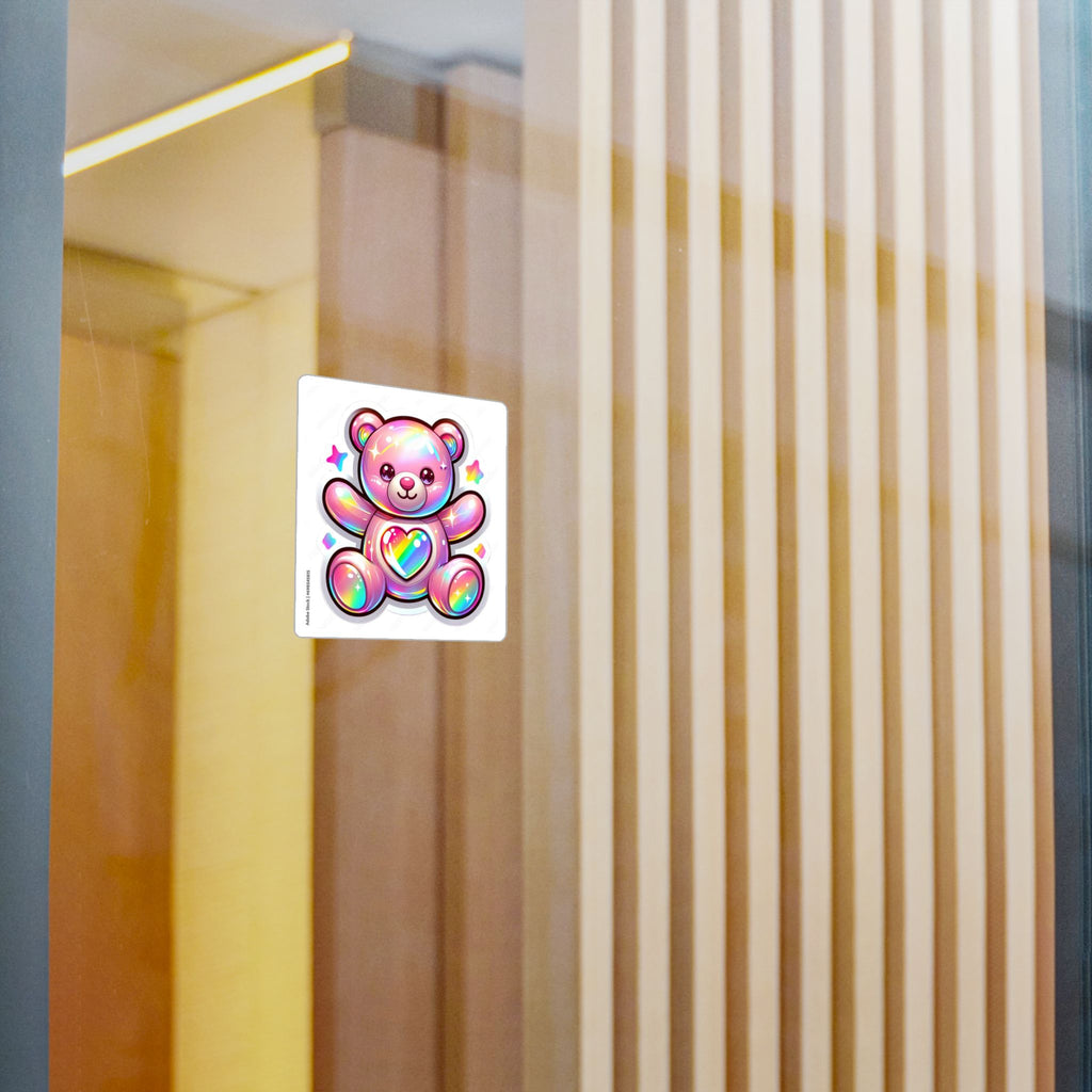 Holographic Teddy bear sticker
