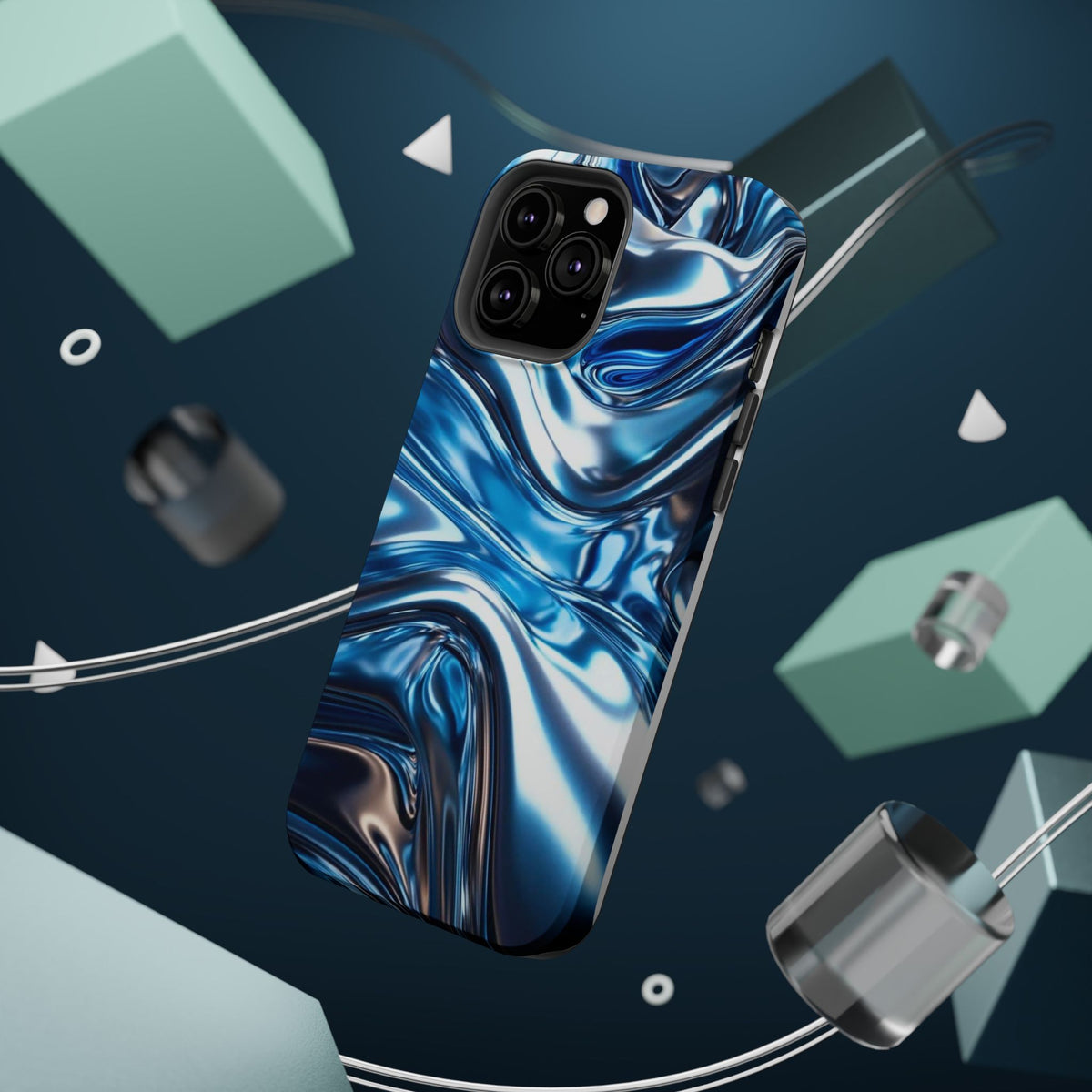Blue holographic case