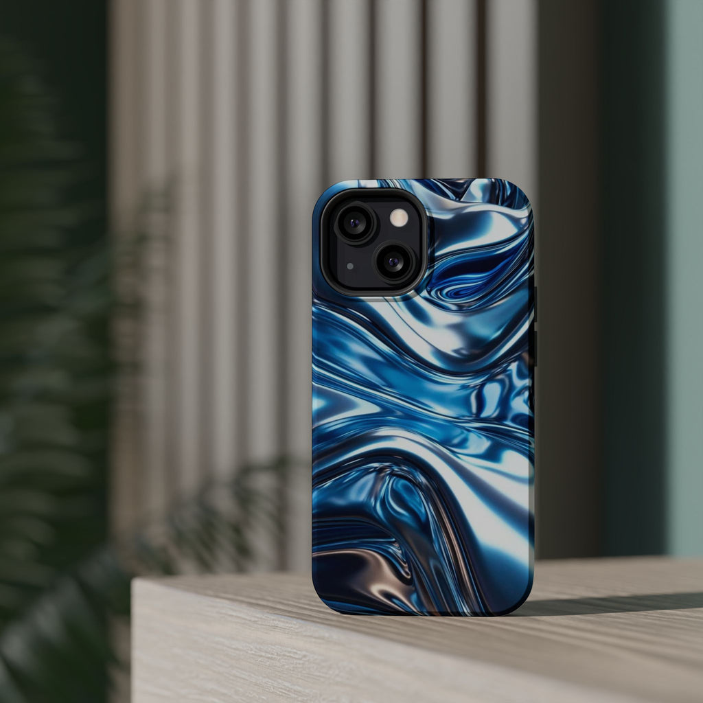 Blue holographic case