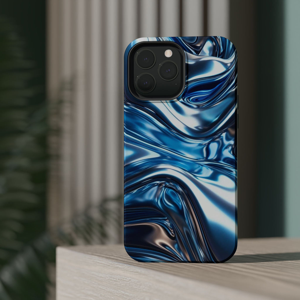 Blue holographic case