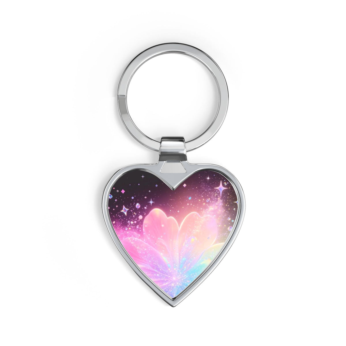 Comic bloom Heart Keychain