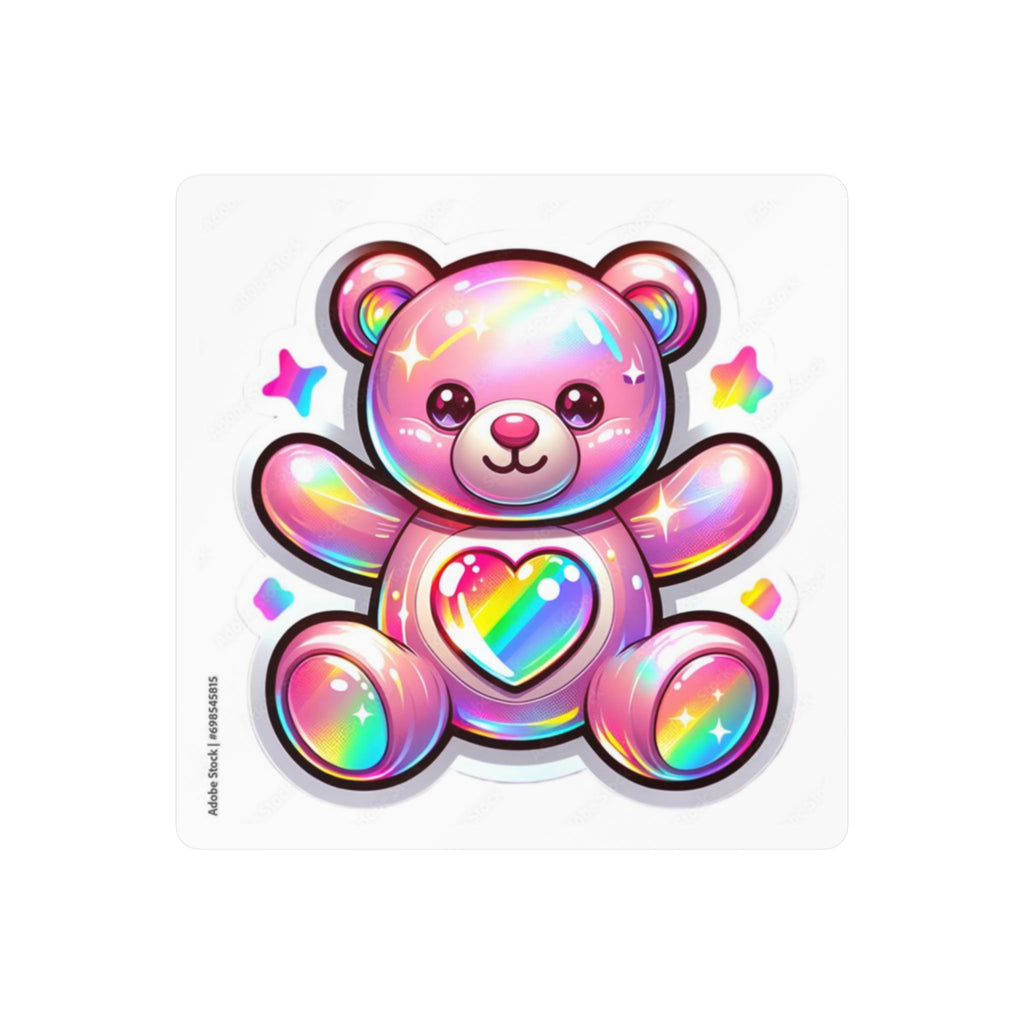 Holographic Teddy bear sticker