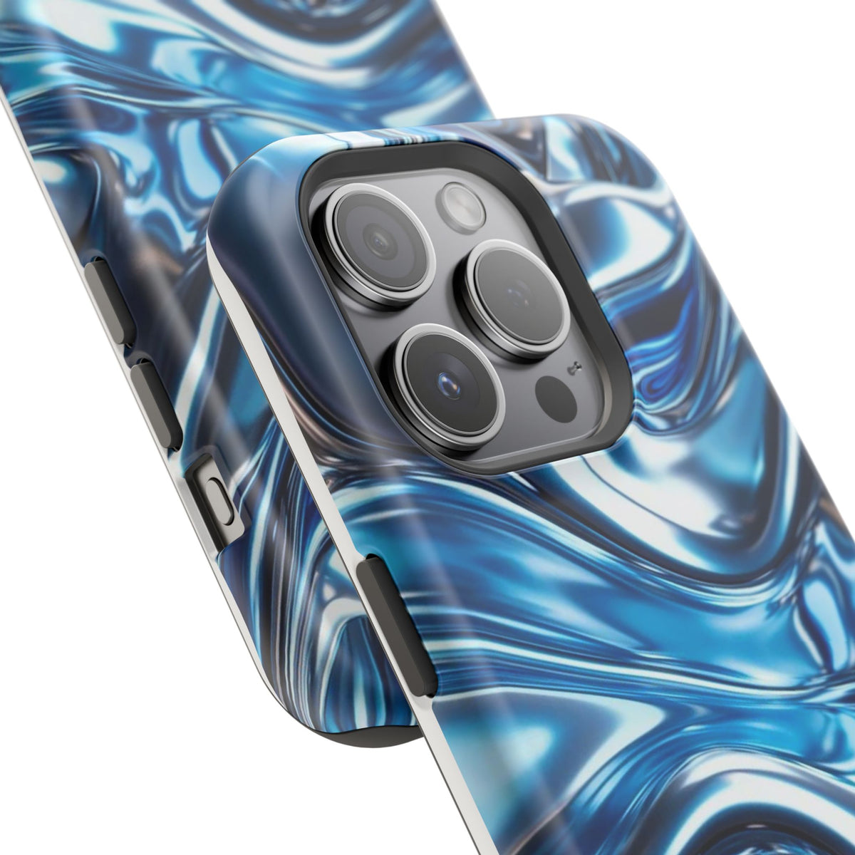 Blue holographic case