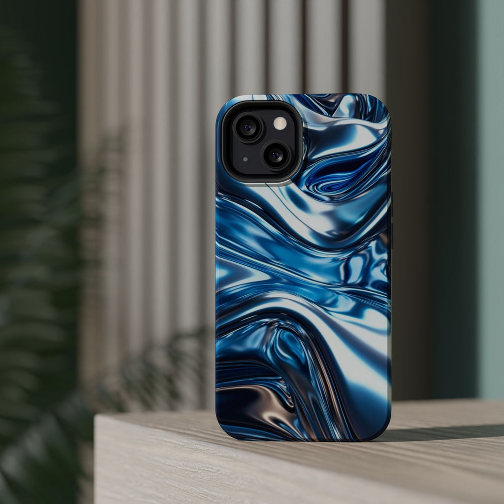 Blue holographic case