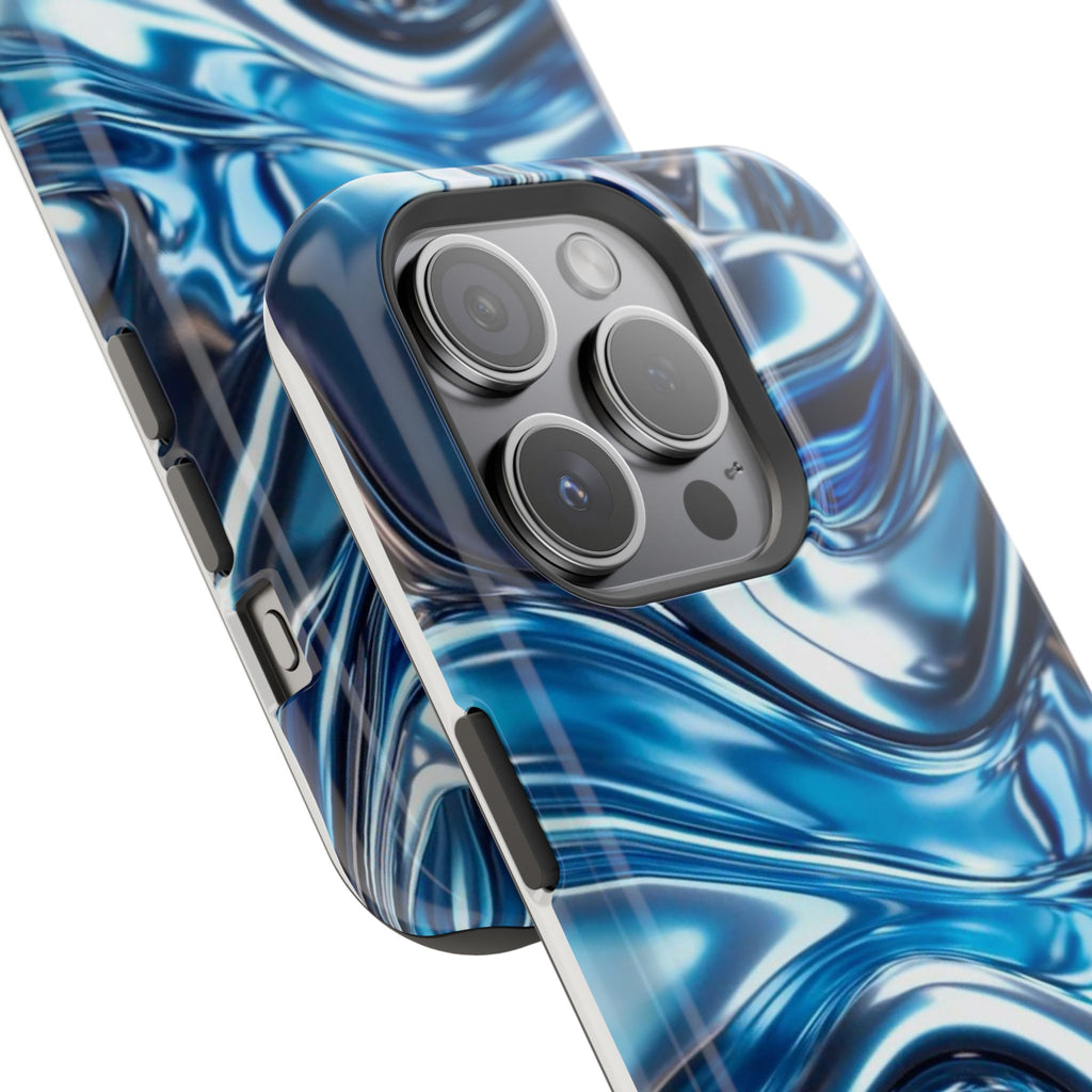 Blue holographic case