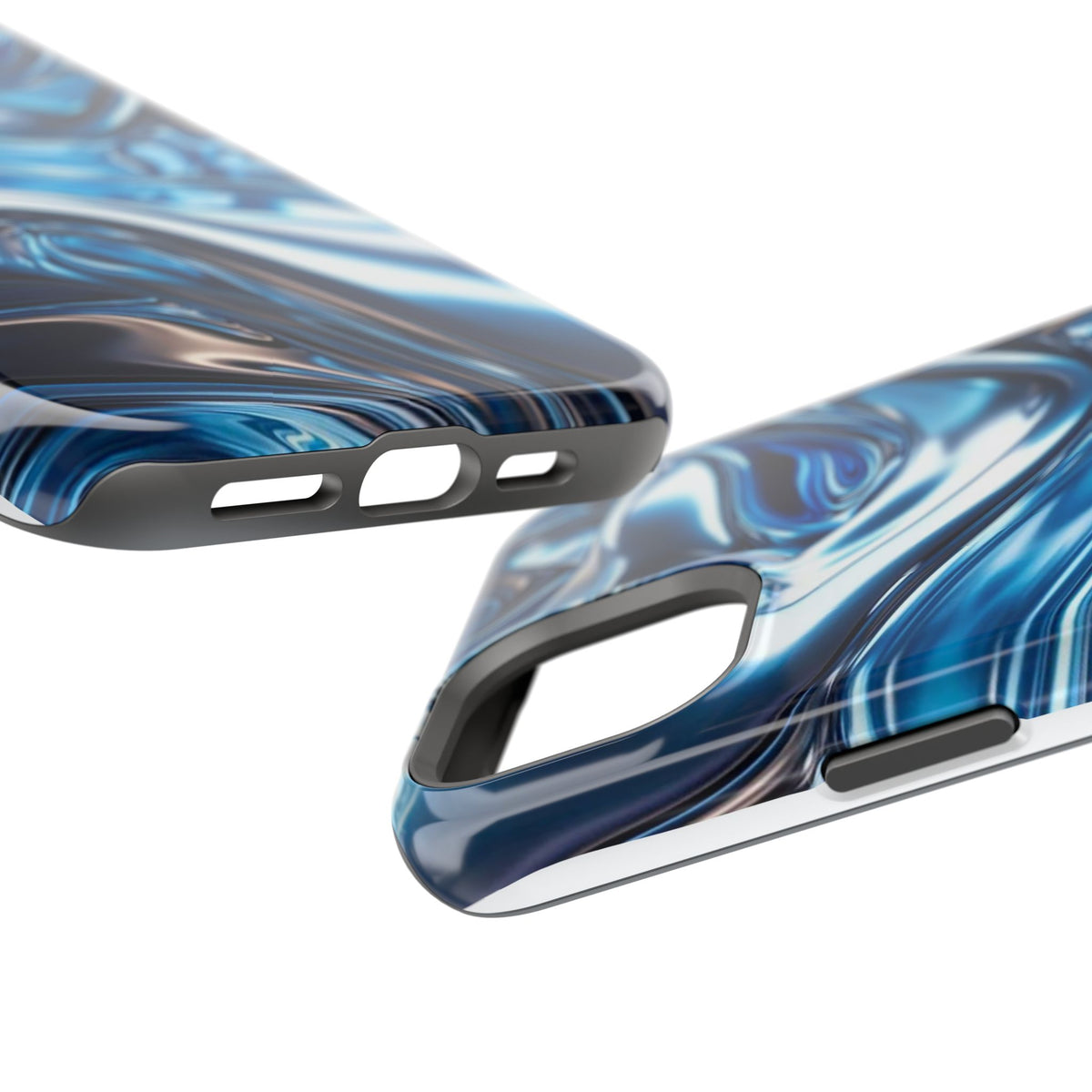 Blue holographic case