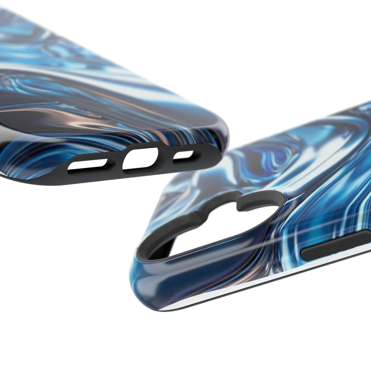Blue holographic case