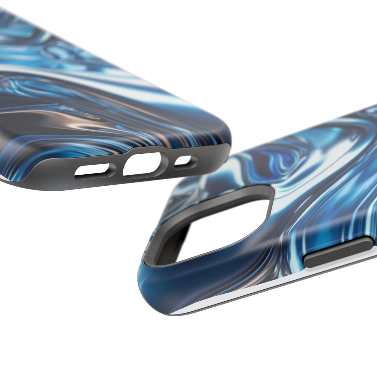 Blue holographic case