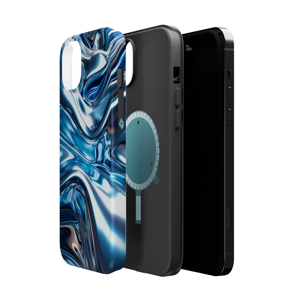 Blue holographic case