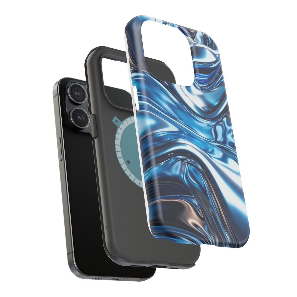Blue holographic case