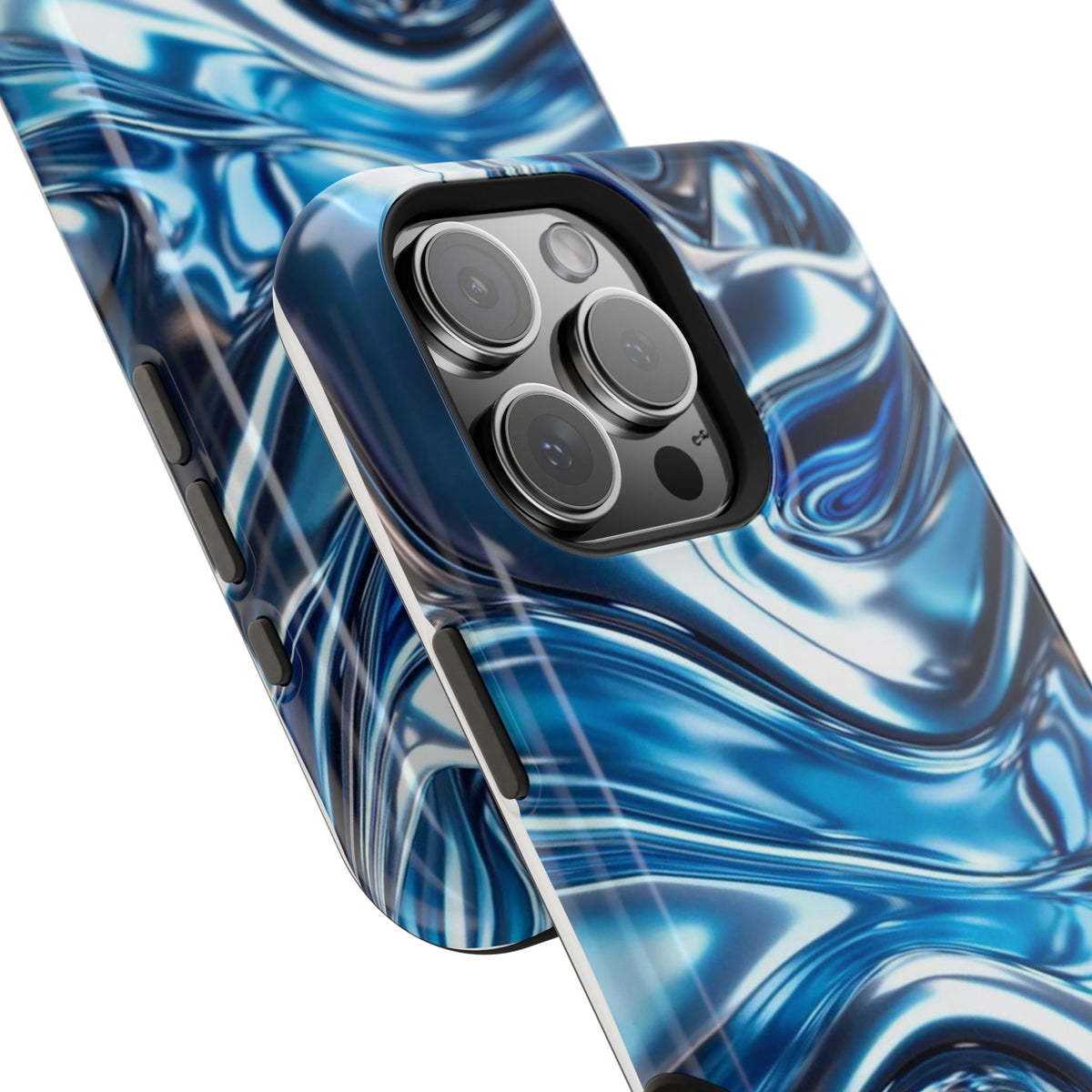 Blue holographic case