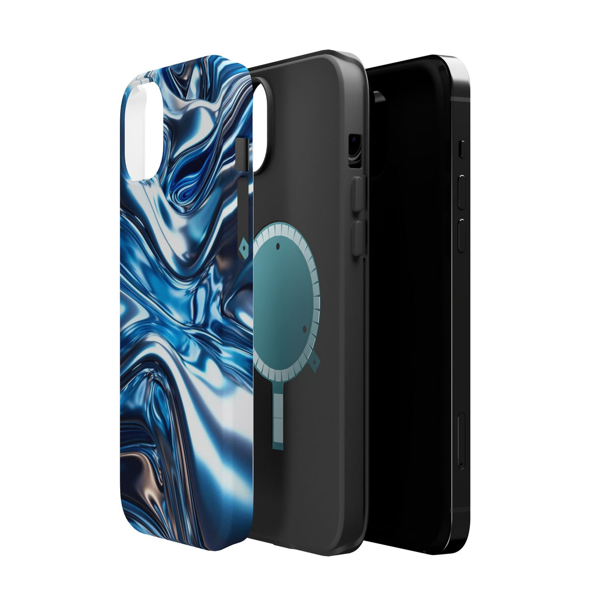 Blue holographic case